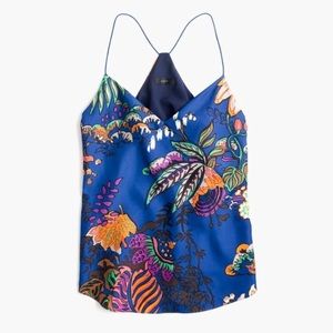 NWT J. Crew Carrie Cami in tropical floral print